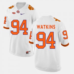 Mens CFP Champs #94 Carlos Watkins White College Football Jersey 826785-847