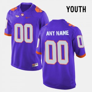 Kids Clemson National Championship #00 Purple College Limited Football Customized Jersey 421347-493