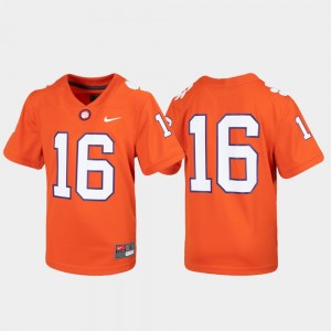 Youth Clemson University #16 Orange Untouchable Football Jersey 552188-715